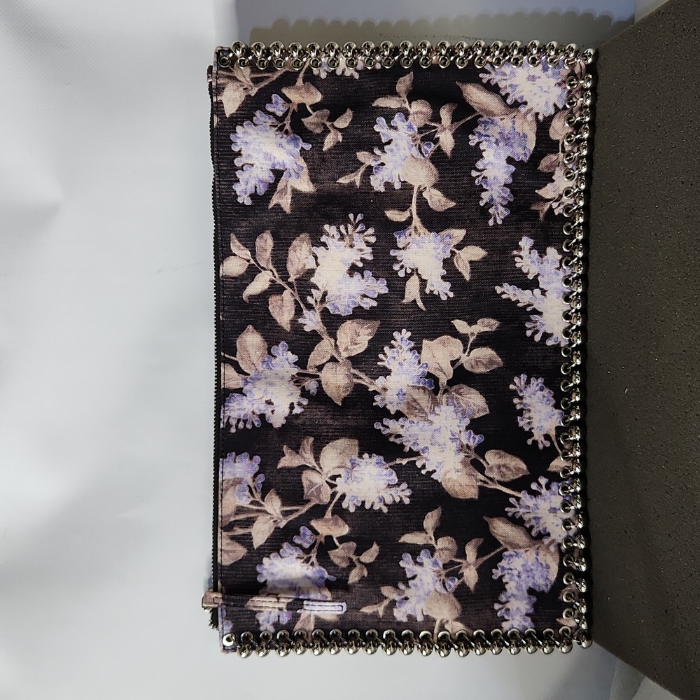 Zimmerman clutch large 15x9 lavender floral